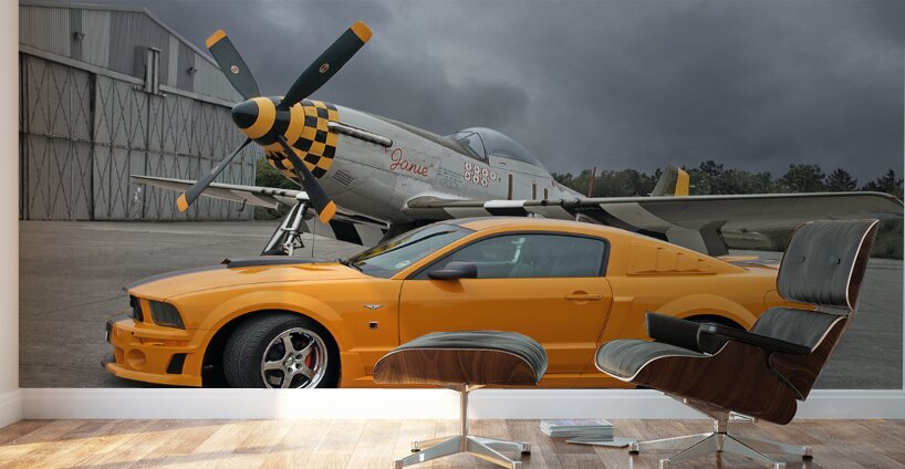High Flyers - Mustang and p51 Wall Murals