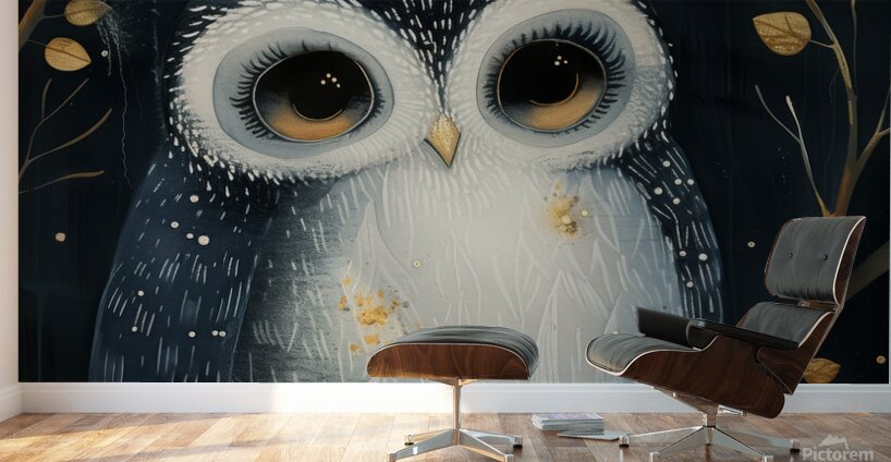 Whimsical Cute Owl Wall Murals
