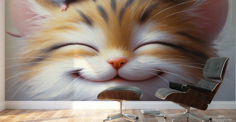 Happy Cat and Mouses Wall Murals