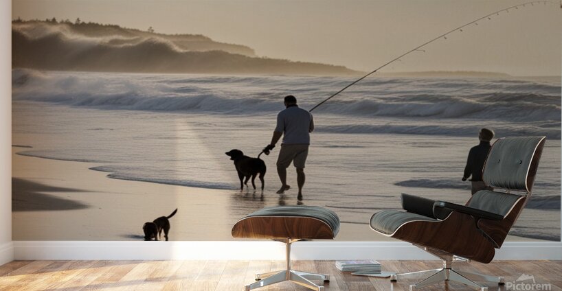 FAMILY FISHING Wall Murals