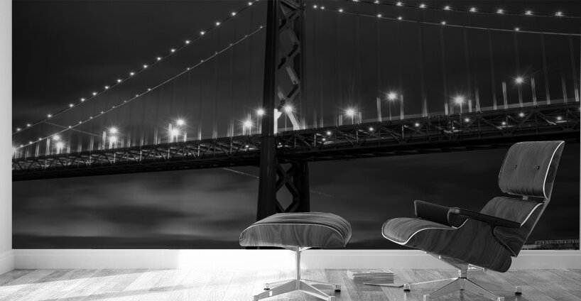 bay bridge spire night  horizontal 2782 Purcell 1 Wall Murals