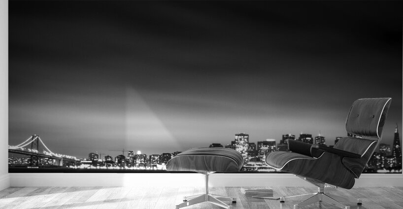 blanket fog above downtown san francisco  vertica Wall Murals