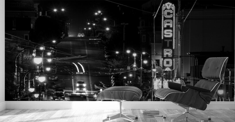 castro theater night  panoramic 2768 Castro 13k.j Wall Murals