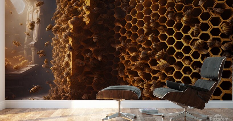 bees honey hymenoptera nature wings insect entomo Wall Murals