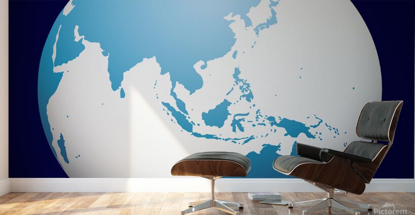 earth blue planet globe planet world space univer Wall Murals