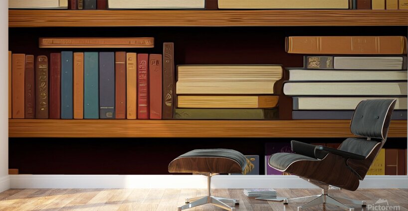 book nook books bookshelves comfortable cozy lite 1708435146.1016 Wall Murals