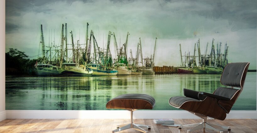 Georgia Shrimper Boats Wall Murals