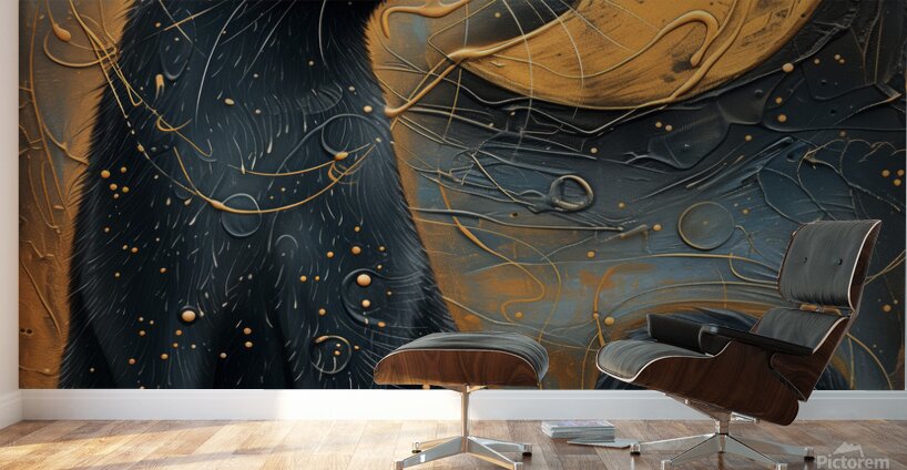 Whiskers and Cosmos Wall Murals
