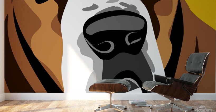 Basset Hound Vector Portrait Wall Murals
