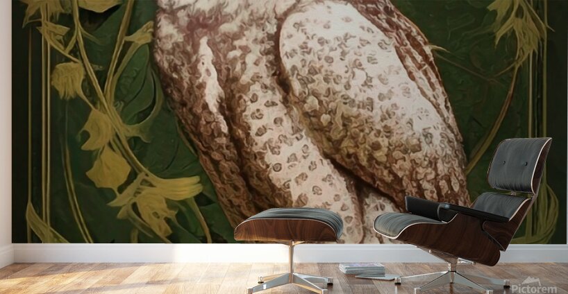 artistic owl vines plants flower decoration ornat Wall Murals