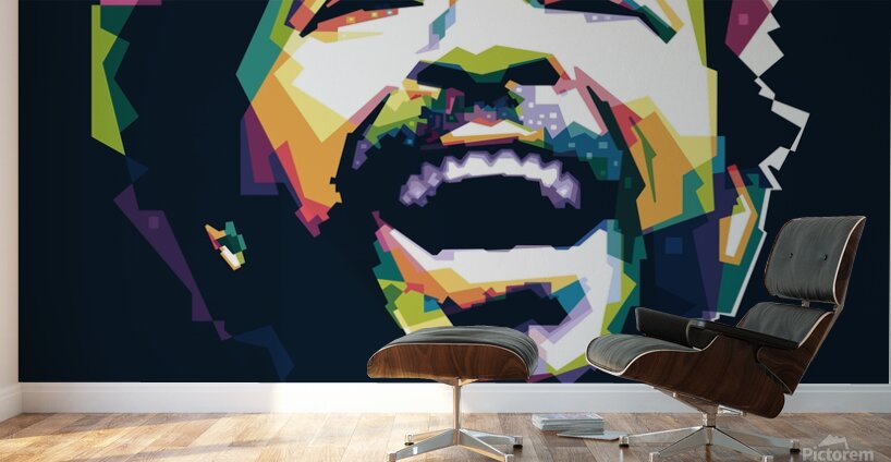 Marvin Gaye WPAP Wall Murals