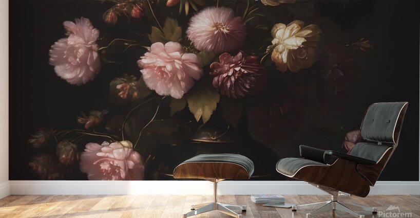 flowers vase still life petals bloom Wall Murals