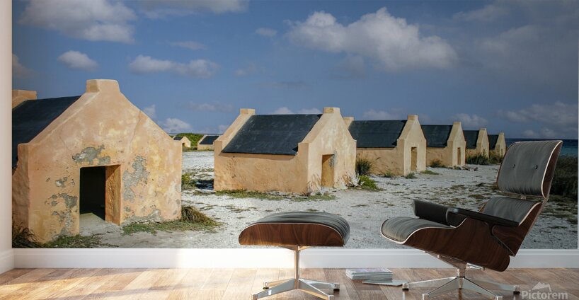 Historical slave houses on Bonaire Wall Murals