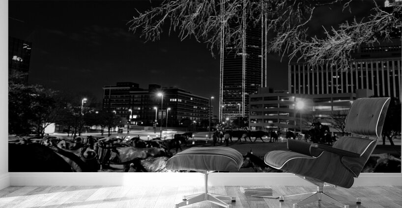 bronze cattle drive  horizontal 2118 Drive 13k.jp Wall Murals