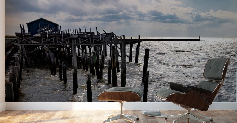 Chesapeake Crab  Shack Sunset Wall Murals