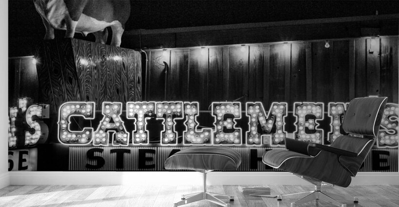 cattlemens steak house  panoramic 801 Cattlemens Wall Murals