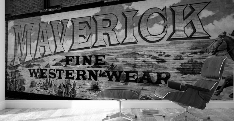 maverick fine western wear mural  horizontal 811 Wall Murals