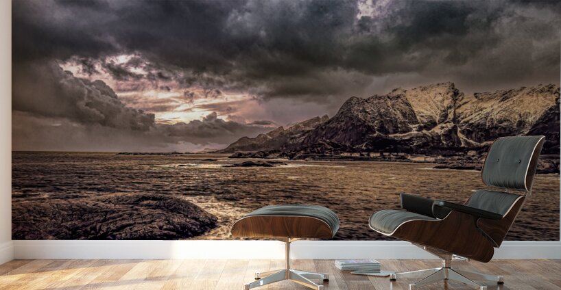 Lofoten Islands Reine Skyline Wall Murals