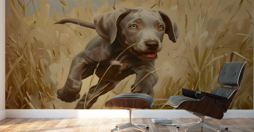Puppy Paintings by Museblot 20 Wall Murals