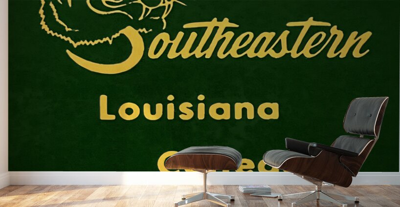 vintage southeastern college lions art Wall Murals