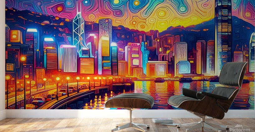 Hong Kong Harbor Wall Murals