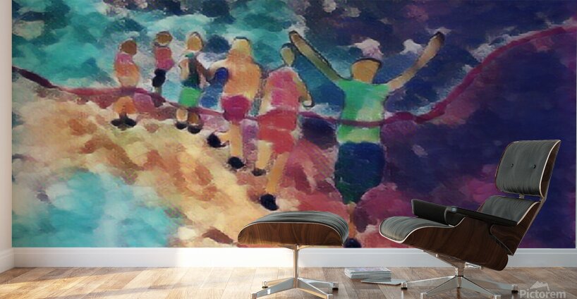 Running fluid Wall Murals