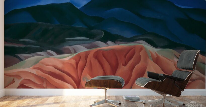 Georgia O’Keeffe - Black Mesa Landscape New Mexico  Out Back of Maries II 1930 Wall Murals