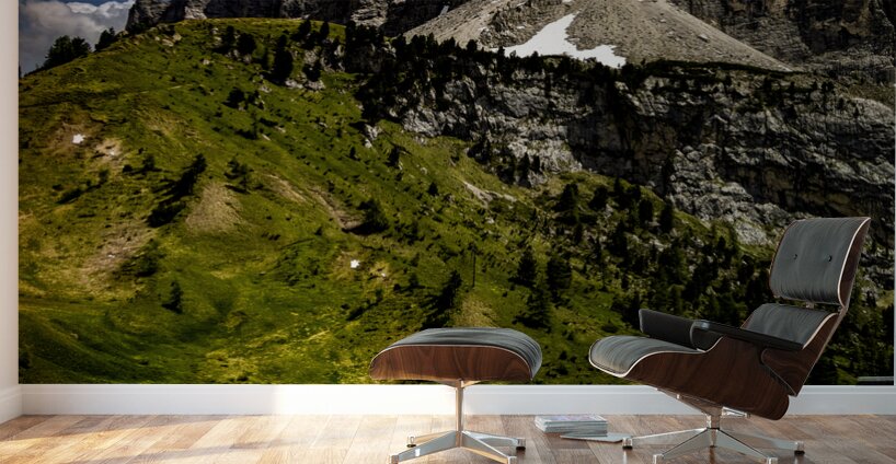 Val Gardena Mountain Sign Wall Murals