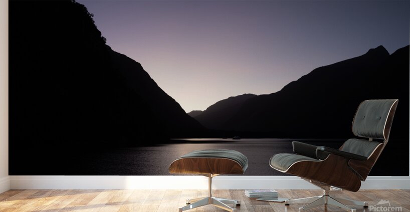 purple mountain sunset Wall Murals