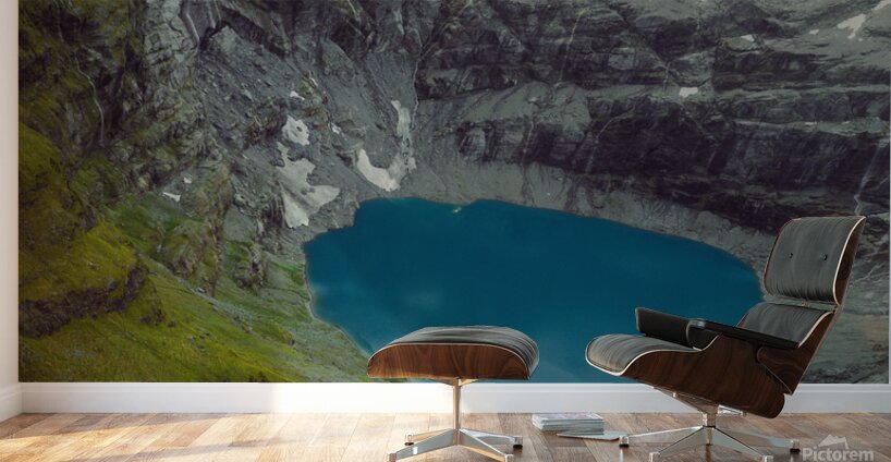 Green blue white Wall Murals