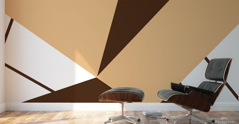 Scattered Triangle Abstract On White Background Wall Murals
