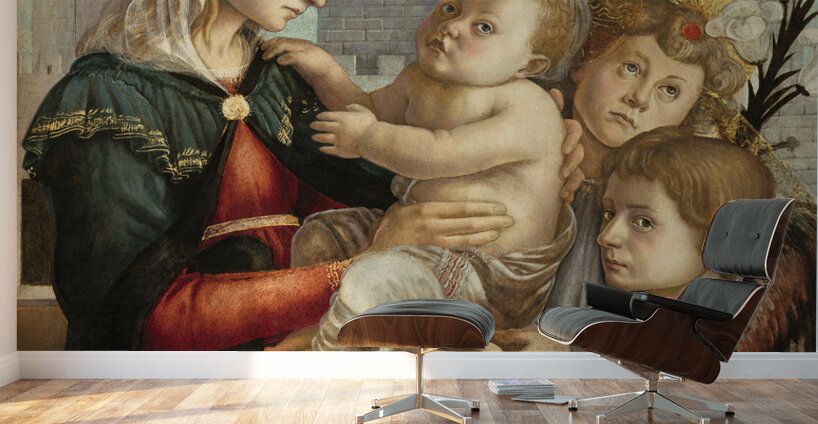 Sandro Botticelli 1445 1510  Madonna and Child with Angels 1470 Wall Murals
