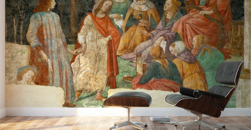 Sandro Botticelli 1445 1510  Young man before the Seven liberal arts 1484 Wall Murals