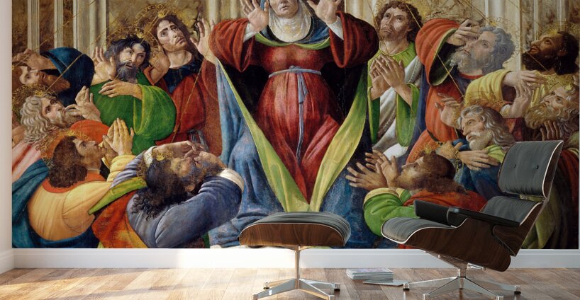 Sandro Botticelli 1445 1510  The Descent Of The Holy Ghost 1505 Wall Murals