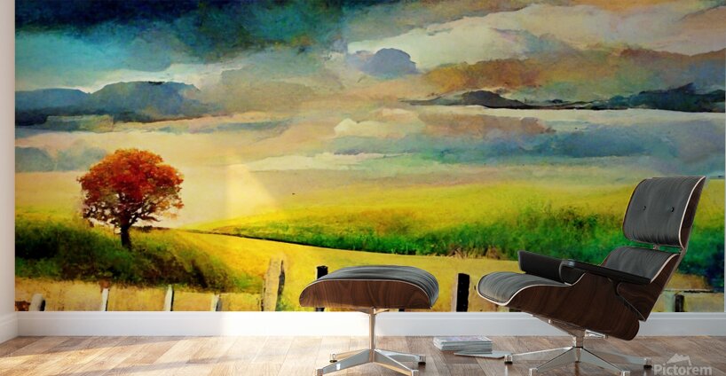 The Calm Pasture Signed Wall Murals