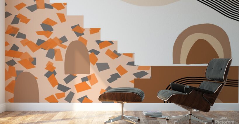 bohemian digital minimalist boho style geometric Wall Murals