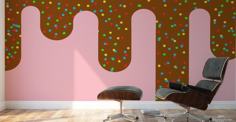 ice cream dessert food cake chocolate sprinkles s Wall Murals