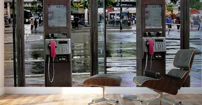 EU-CI-Street Public Telephone Wall Murals