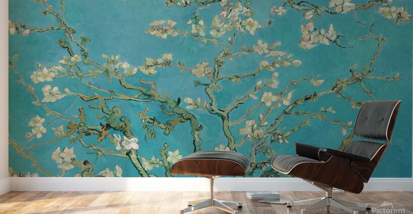 QAC 002 – Cherry Blossoms by Vincent van Gogh . Wall Murals
