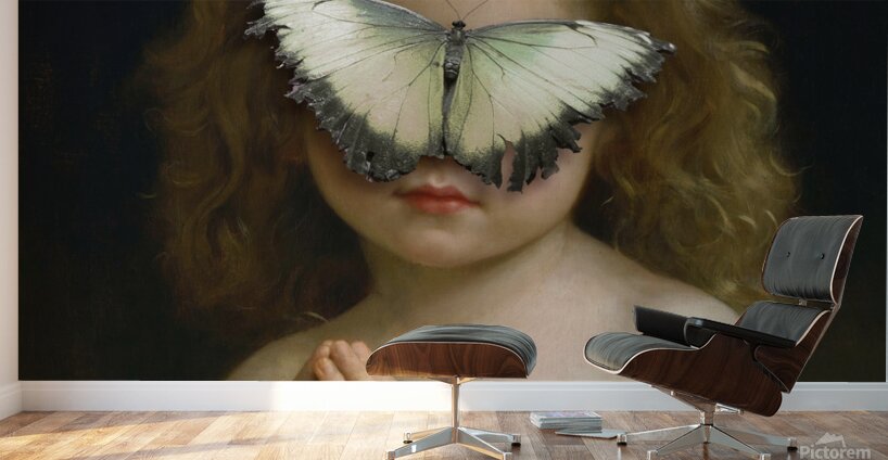 QAC 0062 – Madame Butterfly Bouguereau Girl Wall Murals