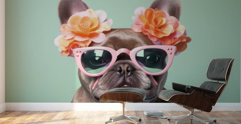 QAN 063 – Fashionable Frenchie Wall Murals