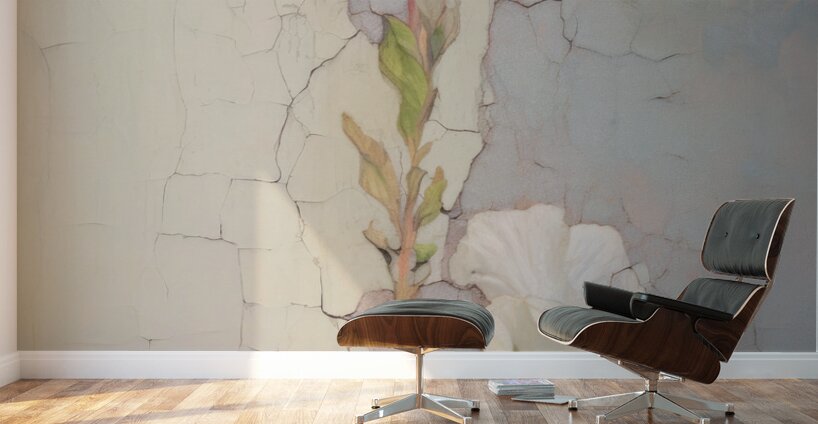 QFB 1064 – Delicate Wallflower Fresco Floral.jp Wall Murals