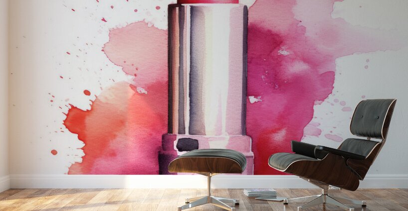 QGF 1036 – Fasion Watercolor Lipstick Wall Murals