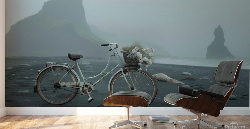 Lone Bike  Wall Murals