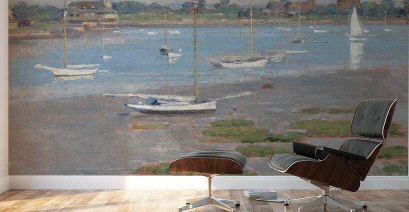 QCL 1092 – Low Tide Riverside Yacht Club 1894 b Wall Murals