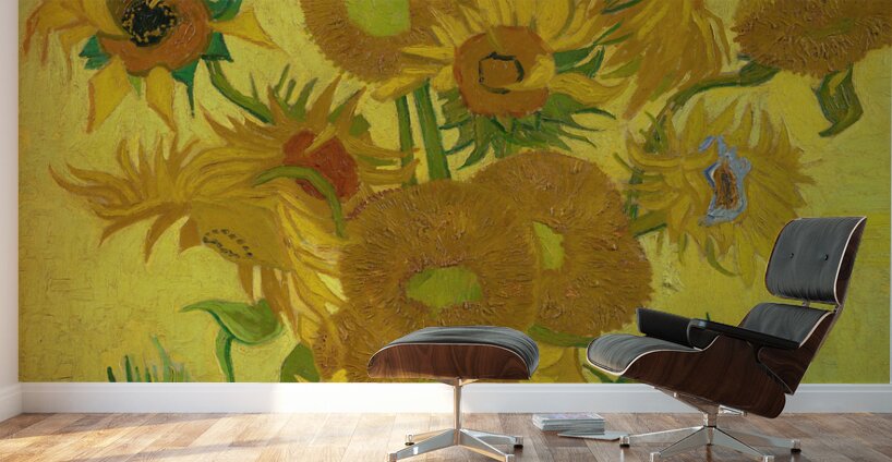 QCL 1201 – Sunflowers by Vincent Van Gogh Wall Murals