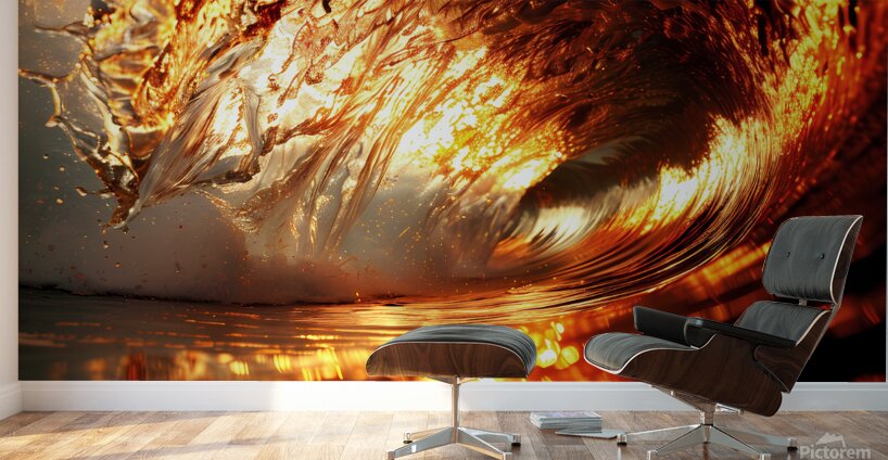 wave art mood water sea beach Wall Murals