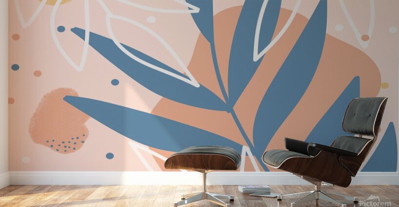 summer pattern tropical design nature green plant Wall Murals