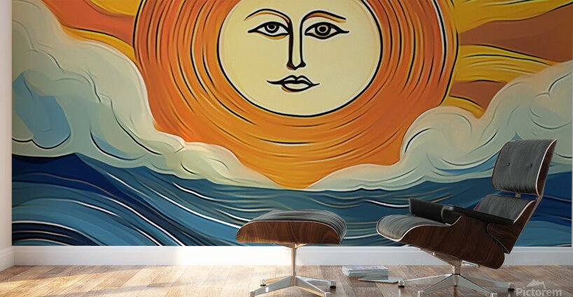 sea background water ocean design landscape blue Wall Murals