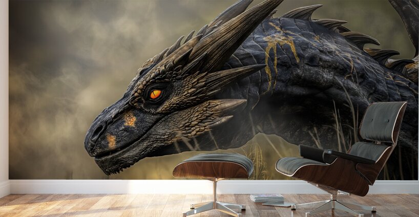 Amber Gaze Wall Murals